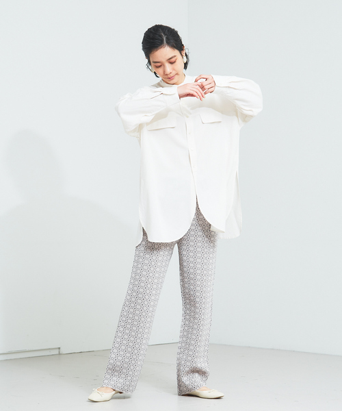 qualite(カリテ)の「【WEB限定】ジャカードニットパンツ(その他パンツ・レディース・グレー/グリーン系その他・フリー)」の14枚目の写真
