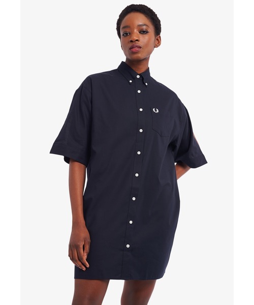 Perry フレッドペリー のファッション Fred ワンピース Shirt Fred Sleeve Split Dress ワンピース Sleeve