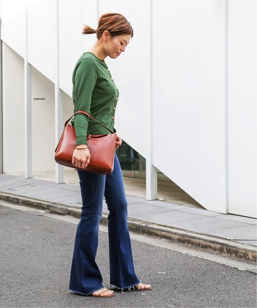 Deuxieme Classe（ドゥーズィエムクラス）の「*FF grace クルーネックカーディガン（カーディガン/ボレロ・レディース・ブラック/オレンジ/ブラウン/ベージュ/グリーン/ネイビー・38/36）」の17枚目の写真