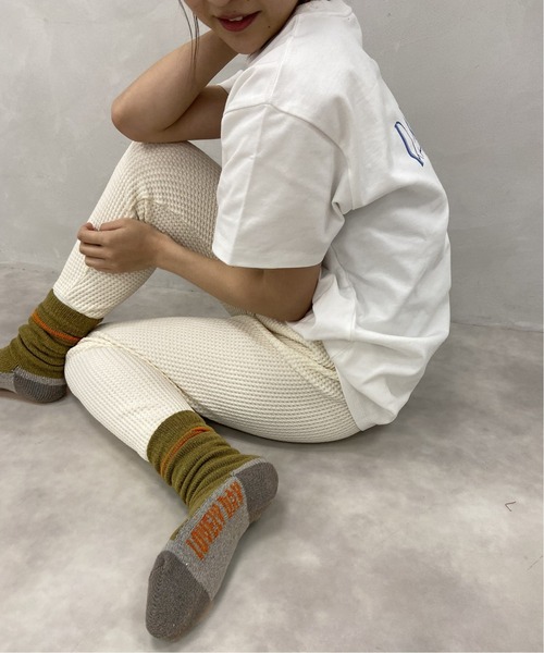 SLOBE IENA(スローブイエナ)の「LOVELY ソックス【手洗い可能】◆(ソックス/靴下・レディース・ホワイト/カーキ・FREE)」の13枚目の写真