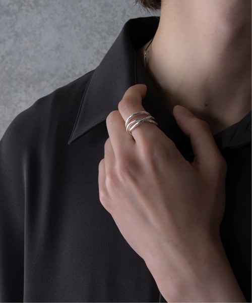 KUUUPY（クーピー）の「Silver Double Ring - シルバーダブルリング（リング・メンズ・シルバー系その他/シルバー・FREE）」の2枚目の写真