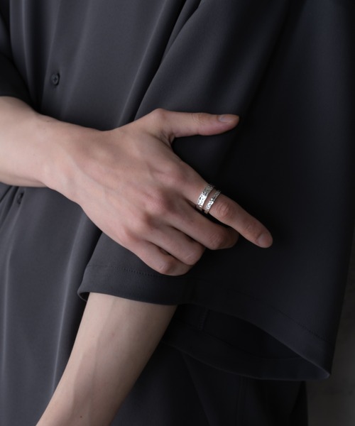 KUUUPY（クーピー）の「Silver Double Ring - シルバーダブルリング（リング・メンズ・シルバー系その他/シルバー・FREE）」の6枚目の写真