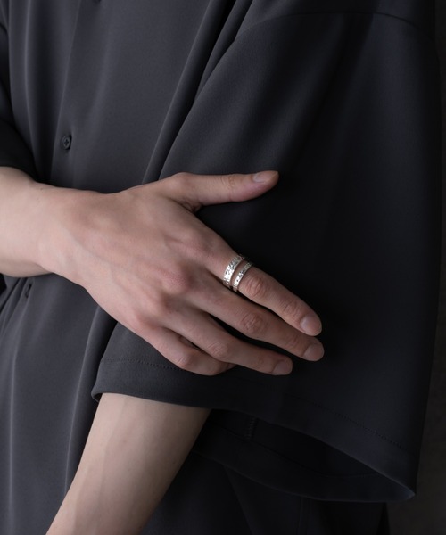 KUUUPY（クーピー）の「Silver Double Ring - シルバーダブルリング（リング・メンズ・シルバー系その他/シルバー・FREE）」の7枚目の写真