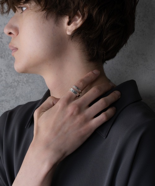 KUUUPY（クーピー）の「Silver Double Ring - シルバーダブルリング（リング・メンズ・シルバー系その他/シルバー・FREE）」の8枚目の写真
