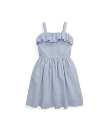 POLO RALPH LAUREN CHILDRENSWEAR（ポロ ラルフ ローレン チルドレンズウェア）の「ストライプド コットン シアサッカー ドレス（ワンピース・キッズ）」