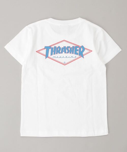 THRASHER（スラッシャー）の「THRASHER/スラッシャー　スケートボードブランド　バックプリントTシャツ　21S407-42（Tシャツ/カットソー・キッズ・ホワイト/ブラック・130cm/160cm/140cm/150cm）」の3枚目の写真