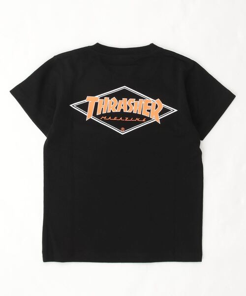 THRASHER（スラッシャー）の「THRASHER/スラッシャー　スケートボードブランド　バックプリントTシャツ　21S407-42（Tシャツ/カットソー・キッズ・ホワイト/ブラック・130cm/160cm/140cm/150cm）」の2枚目の写真