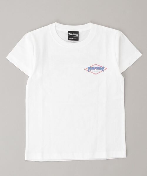 THRASHER（スラッシャー）の「THRASHER/スラッシャー　スケートボードブランド　バックプリントTシャツ　21S407-42（Tシャツ/カットソー・キッズ・ホワイト/ブラック・130cm/160cm/140cm/150cm）」の6枚目の写真