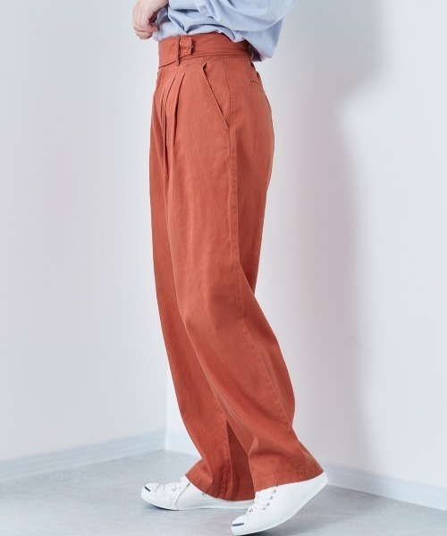 cepo（セポ）の「ハイベルトコクーンパンツ（その他パンツ・レディース・ライム/ブルー/オフホワイト/ブラック/オレンジ/グリーン・M/L/S）」の6枚目の写真