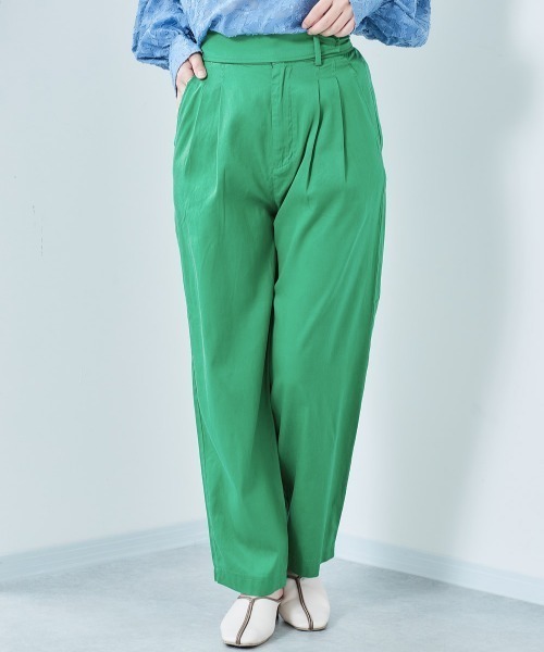 cepo（セポ）の「ハイベルトコクーンパンツ（その他パンツ・レディース・ライム/ブルー/オフホワイト/ブラック/オレンジ/グリーン・M/L/S）」の4枚目の写真