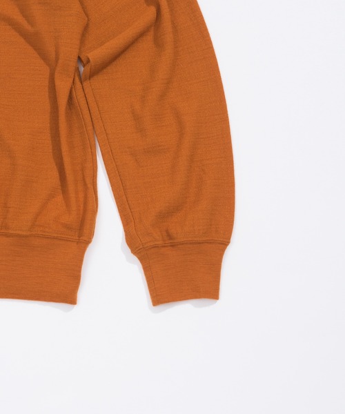 UNFIL（アンフィル）の「unfil アンフィル / superfine merino crepe-jersey cardigan スーパーファインメリノ クレープジャージー カーディガン / WOFL-UW110（カーディガン/ボレロ・レディース・チャコールグレー/ダークオレンジ/オフホワイト/ライトグリーン・1）」の11枚目の写真