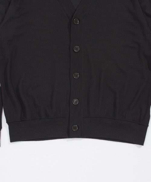 UNFIL（アンフィル）の「unfil アンフィル / superfine merino crepe-jersey cardigan スーパーファインメリノ クレープジャージー カーディガン / WOFL-UW110（カーディガン/ボレロ・レディース・チャコールグレー/ダークオレンジ/オフホワイト/ライトグリーン・1）」の17枚目の写真