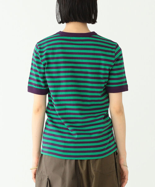 BEAMS BOY（ビームスボーイ）の「BEAMS BOY / ボーダー バインダー ショートスリーブ Tシャツ（Tシャツ/カットソー・レディース・ブラック/パープル/サックスブルー/ミント・ONE SIZE）」の16枚目の写真