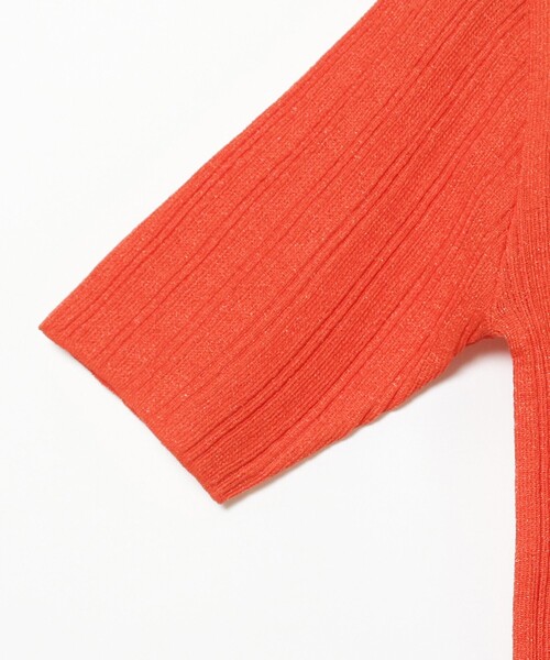 B:MING by BEAMS（ビーミングバイビームス）の「B:MING by BEAMS / シアー リブニット プルオーバー（Tシャツ/カットソー・レディース・ネイビー/オレンジ/ナチュラル・ONE SIZE）」の12枚目の写真