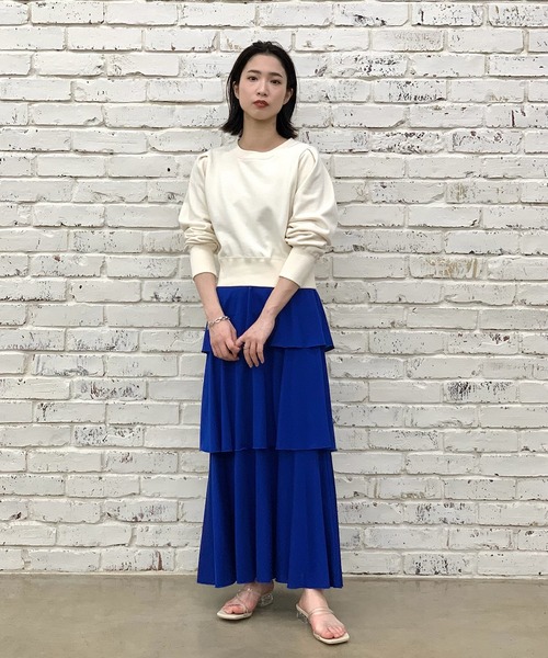 CIAOPANIC（チャオパニック）の「タックショートスウェット/ショート丈（スウェット・レディース・オフホワイト/杢グレー/ピンク・FREE）」の19枚目の写真