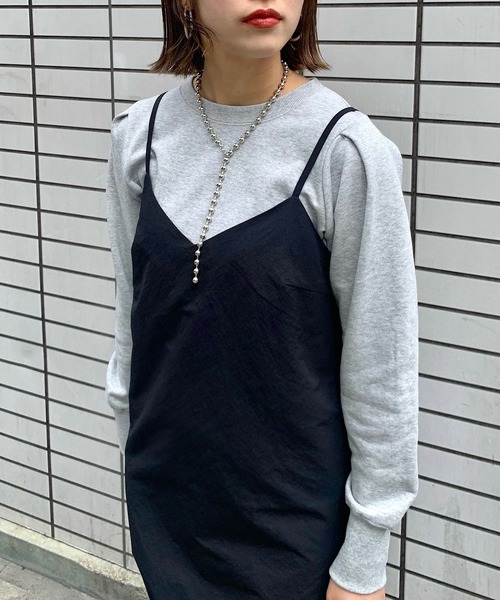 CIAOPANIC（チャオパニック）の「タックショートスウェット/ショート丈（スウェット・レディース・オフホワイト/杢グレー/ピンク・FREE）」の16枚目の写真