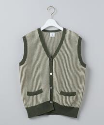 6(ROKU)＞ALPACA STRIPE VEST/ベスト レディース