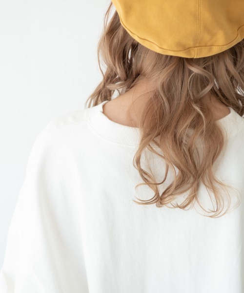 MERLOT（メルロー）の「ヘビーウェイトワイドT（Tシャツ/カットソー・レディース・ホワイト/ブラック/ベージュ/レッド/ネイビー・FREE）」の19枚目の写真