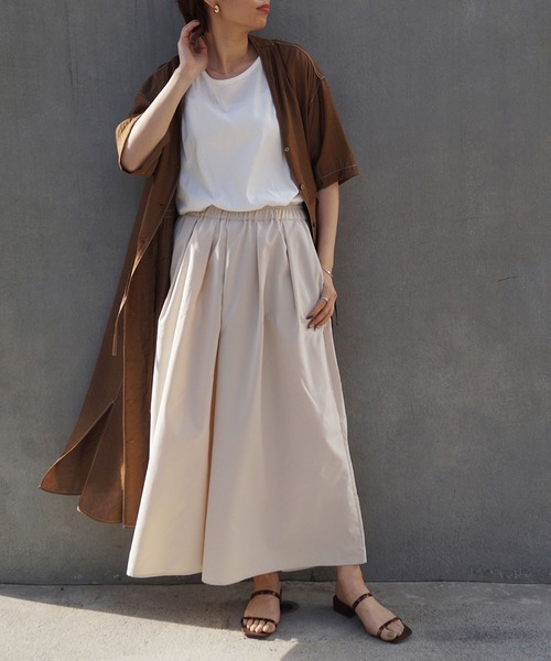 179/WG（イチナナキュウダブルジー）の「ギャザースカンツ（その他パンツ・レディース・ブラック/オフホワイト/カーキ/グリーン・MEDIUM）」の20枚目の写真