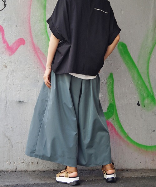 179/WG（イチナナキュウダブルジー）の「ギャザースカンツ（その他パンツ・レディース・ブラック/オフホワイト/カーキ/グリーン・MEDIUM）」の17枚目の写真