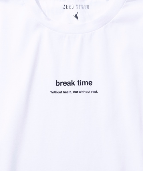 LB/S （エルビーエス）の「汗染み防止加工　二段ロゴ　前後差　サイドスリット　プリントＴシャツ（Tシャツ/カットソー・レディース・ホワイト/ブラック/ダークパープル・MEDIUM/LARGE）」の9枚目の写真