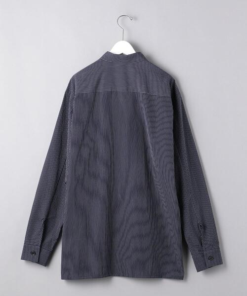 MAN-TLE(マントル)の「<MAN-TLE(マントル)> ピンストライプ シャツ(シャツ/ブラウス・メンズ・ネイビー・SMALL/MEDIUM)」の3枚目の写真