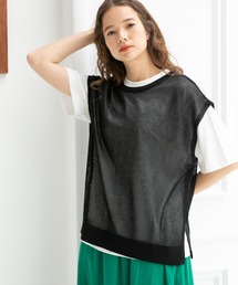 niko and... | 洗えるカットソー付き2WAYロゴメッシュベスト(ベスト)