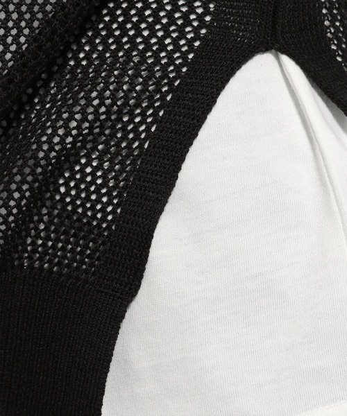 niko and...（ニコアンド）の「洗えるカットソー付き2WAYロゴメッシュベスト（ベスト・レディース・ライトグレー/ブラック/イエロー・MEDIUM/LARGE）」の21枚目の写真