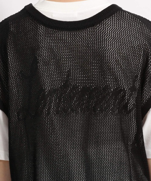 niko and...（ニコアンド）の「洗えるカットソー付き2WAYロゴメッシュベスト（ベスト・レディース・ライトグレー/ブラック/イエロー・MEDIUM/LARGE）」の22枚目の写真