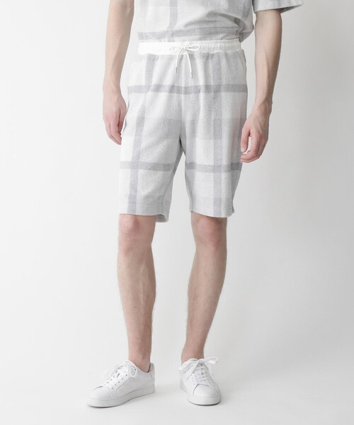 【や。様】バーバリーブラックレーベルクレストブリッジパイルチェック柄ハーフパンツ BLACK LABEL CRESTBRIDGE（ブラックレーベル・クレストブリッジ