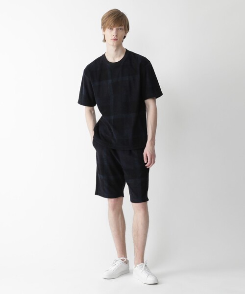 【や。様】バーバリーブラックレーベルクレストブリッジパイルチェック柄ハーフパンツ BLACK LABEL CRESTBRIDGE（ブラックレーベル・クレストブリッジ