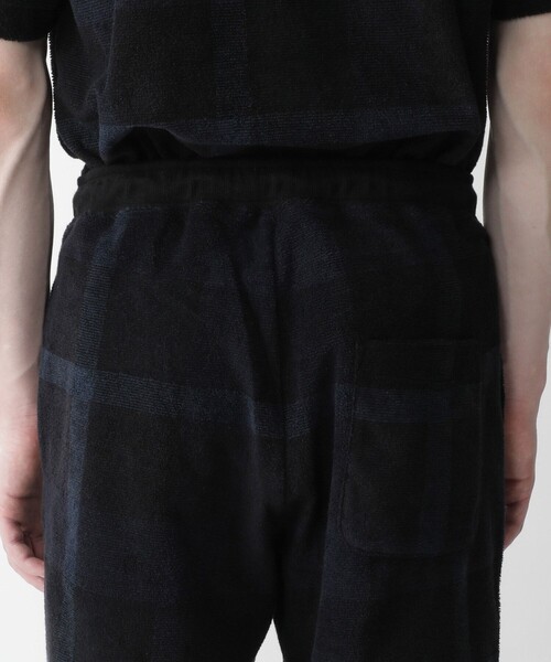BLACK LABEL CRESTBRIDGE（ブラックレーベル・クレストブリッジ）の「【BLACK lab.】クレストブリッジチェックパイルショーツ（ルームウェア/パジャマ・メンズ・ネイビー/ピンク系その他/オフホワイト・L/M/LL）」の17枚目の写真