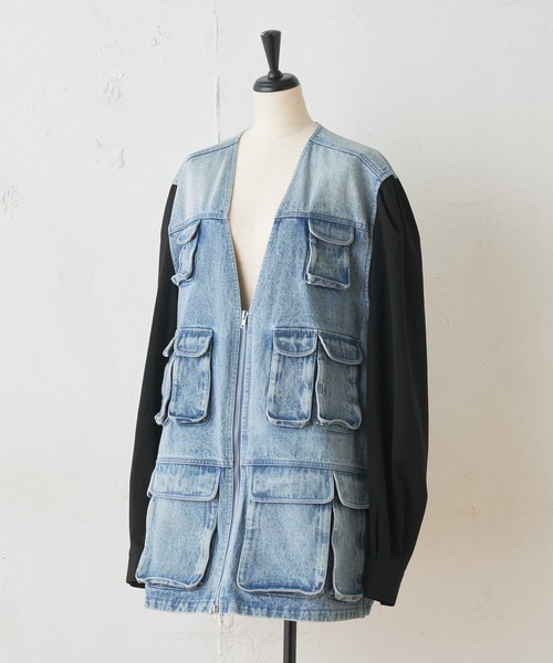 ★未使用★ BEARDSLEY デニムジャケット BEARDSLEY 「BEARDSLEY」 デニムジャケット FREE インディゴ