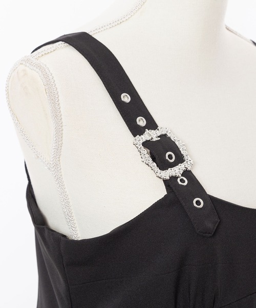 DearMyLoveRose（ディアマイラブローズ）の「オーナメントバックルジャンスカワンピース（ジャンパースカート・レディース・ライトグレー/ブラック/ブラック系その他/グレー系その他・MEDIUM/LARGE/X-LARGE/XX-LARGE）」の15枚目の写真