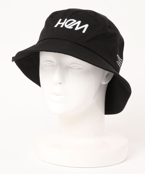 HeM（ヘム）の「【 HeM / ヘム 】 フロント ロゴ 刺繍 バケットハット（ハット・メンズ・ホワイト/ブラック/ベージュ/ホワイト系その他/ブラック系その他/ネイビー系1・FREE）」の10枚目の写真