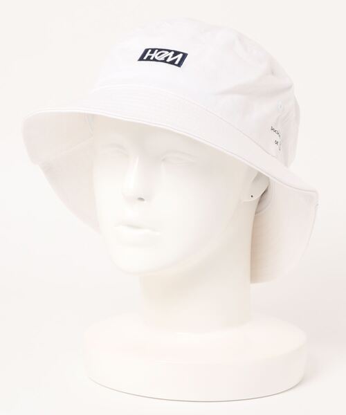 HeM（ヘム）の「【 HeM / ヘム 】 フロント ロゴ 刺繍 バケットハット（ハット・メンズ・ホワイト/ブラック/ベージュ/ホワイト系その他/ブラック系その他/ネイビー系1・FREE）」の9枚目の写真