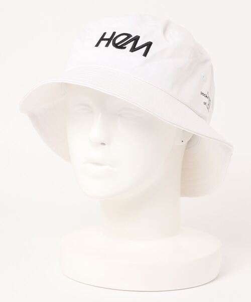 HeM（ヘム）の「【 HeM / ヘム 】 フロント ロゴ 刺繍 バケットハット（ハット・メンズ・ホワイト/ブラック/ベージュ/ホワイト系その他/ブラック系その他/ネイビー系1・FREE）」の12枚目の写真