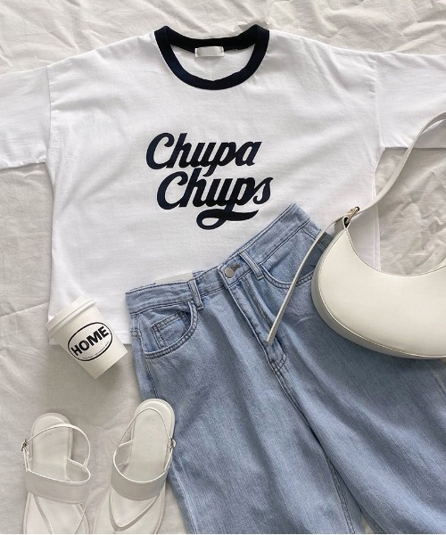 chuu（チュー）の「SONYUNARA キャンディーポップクロップ半袖Tシャツ（Tシャツ/カットソー・レディース・ブラック/ブルー/レッド・FREE）」の10枚目の写真