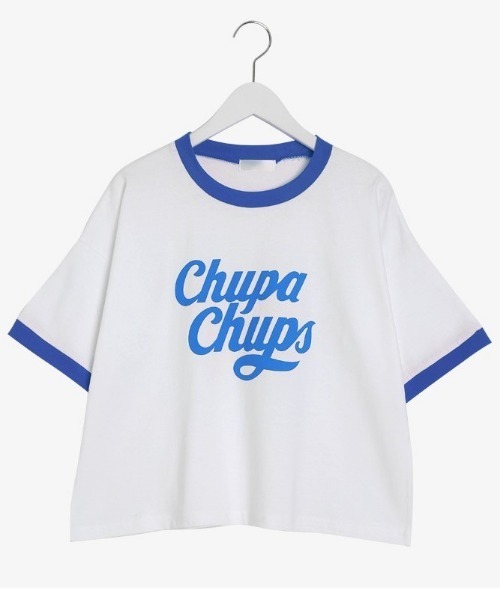 chuu（チュー）の「SONYUNARA キャンディーポップクロップ半袖Tシャツ（Tシャツ/カットソー・レディース・ブラック/ブルー/レッド・FREE）」の9枚目の写真