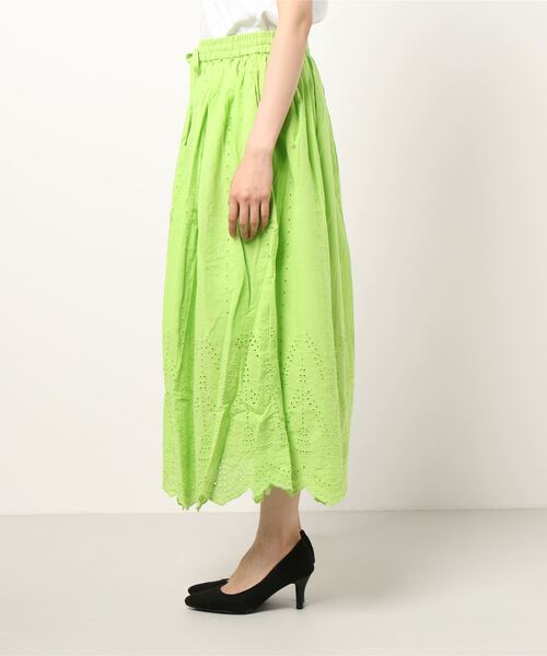 チャイハネ（チャイハネ）の「【チャイハネ】カットワークレースコットンスカート（スカート・レディース・ホワイト/ブラック/パープル/レッド/グリーン・FREE）」の18枚目の写真