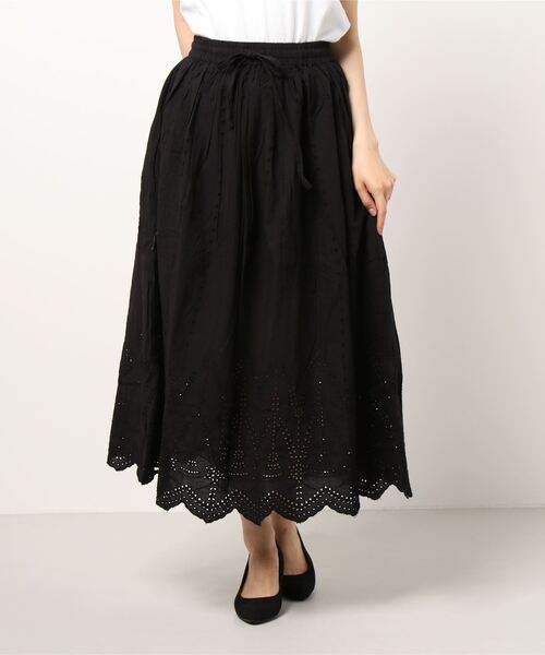 チャイハネ（チャイハネ）の「【チャイハネ】カットワークレースコットンスカート（スカート・レディース・ホワイト/ブラック/パープル/レッド/グリーン・FREE）」の11枚目の写真