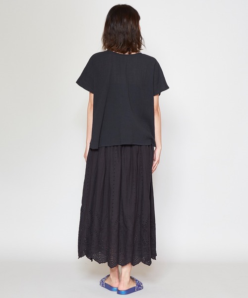 チャイハネ（チャイハネ）の「【チャイハネ】カットワークレースコットンスカート（スカート・レディース・ホワイト/ブラック/パープル/レッド/グリーン・FREE）」の14枚目の写真