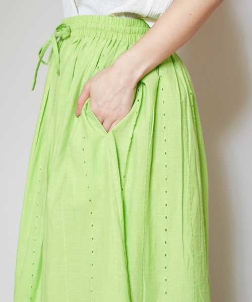 チャイハネ（チャイハネ）の「【チャイハネ】カットワークレースコットンスカート（スカート・レディース・ホワイト/ブラック/パープル/レッド/グリーン・FREE）」の20枚目の写真