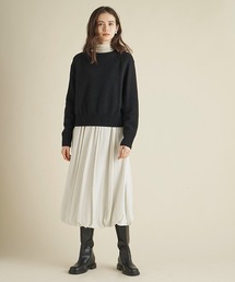 Mila Owen | ニットプルオーバーセットドッキングバルーンワンピース(ワンピース)