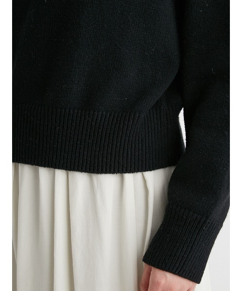 Mila Owen（ミラオーウェン）の「ニットプルオーバーセットドッキングバルーンワンピース（ワンピース・レディース・オリーブ/アイボリー・1/0）」の15枚目の写真