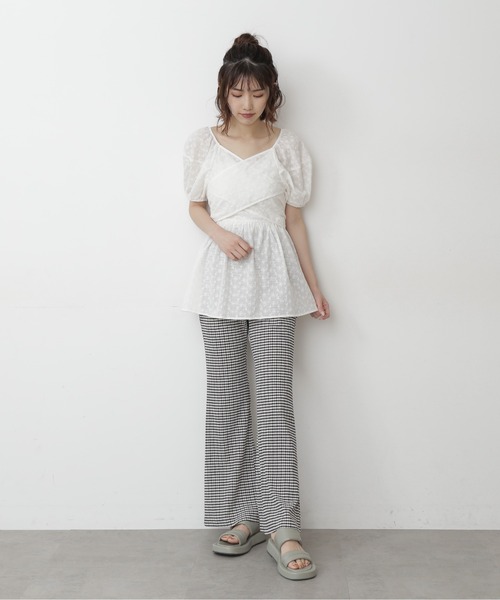 FREE'S MART（フリーズマート）の「エンブロイダリーバックリボンチュニックブラウス（シャツ/ブラウス・レディース・ホワイト/ブラック/オレンジ・FREE）」の13枚目の写真