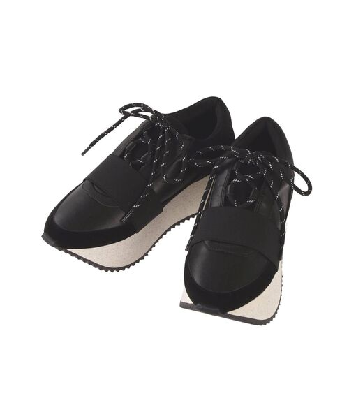 ELENDEEK（エレンディーク）の「プラットフォームスニーカー（スニーカー・レディース・その他1/その他2/ライトベージュ/ブラック・1/2/3）」の8枚目の写真