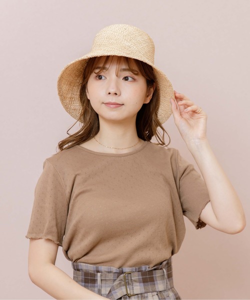 flower（フラワー）の「サマーバケットハット（ハット・レディース・ベージュ・FREE）」の6枚目の写真