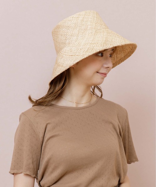 flower（フラワー）の「サマーバケットハット（ハット・レディース・ベージュ・FREE）」の4枚目の写真