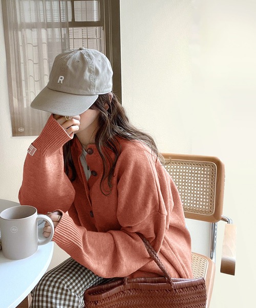 Java（ジャバ）の「《JaVa ジャバコラボ》さらっとゆったり。2wayヘンリーニット（ニット/セーター・レディース・ブラック/ベージュ/アイボリー/モカ/スモークピンク・MEDIUM/LARGE/X-LARGE/SMALL）」の12枚目の写真